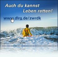 Werbebanner Zentraler Wasserrettungsdienst Küste